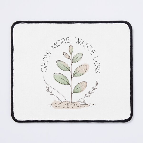 Item preview, Grow More Waste Less – Minimal Botanical Eco Design designed and sold by EcoArtTees.