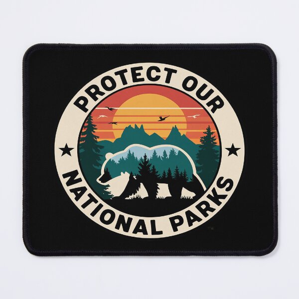Item preview, Protect Our National Parks Bear Nature Conservation designed and sold by KotexTemu.