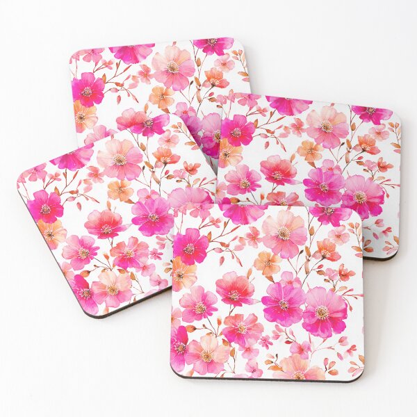 Item preview, Pink Bloom Flowers Seamless Pattern designed and sold by BonaDesignsArt.