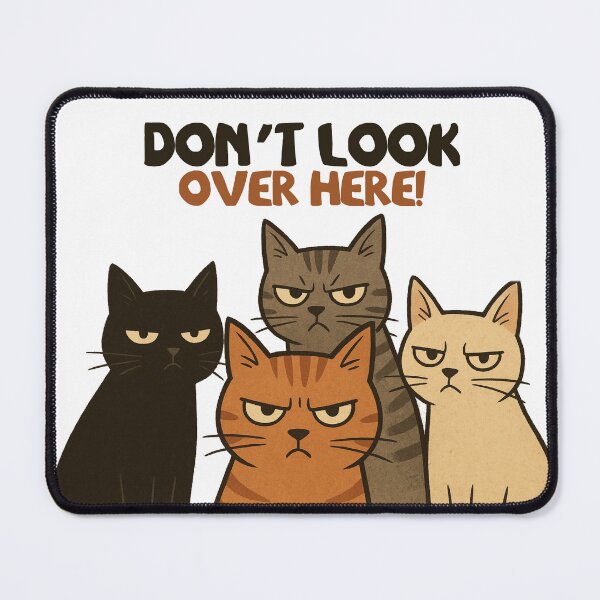 Item preview, Don't Look Over Here! - Grumpy Cat Squad designed and sold by The-Tiny-Canvas.