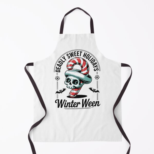 Item preview, Winter Ween Skull – Spooky Holiday Candy Cane Mashup designed and sold by Taans-Creation.