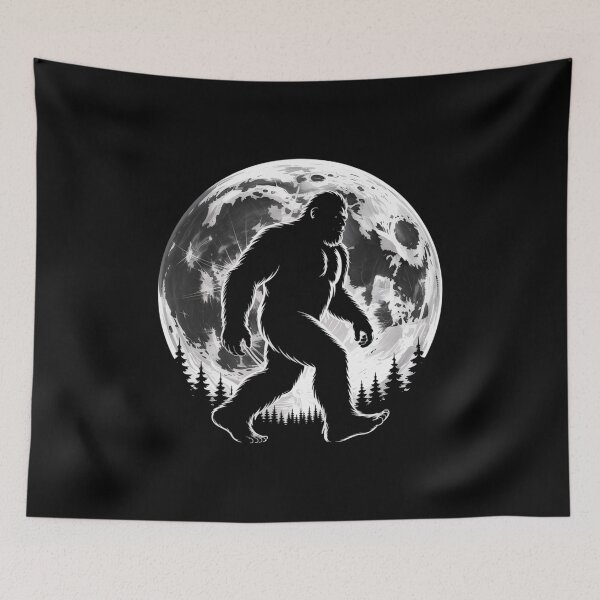 Item preview, Bigfoot Moon Sasquatch designed and sold by Elenasriveras.