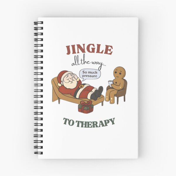 Artikelvorschau, Jingle-all-the-way-To-Therapy-Santa-Clause-Christmas-Gift entworfen und verkauft von RealZack Arcov.