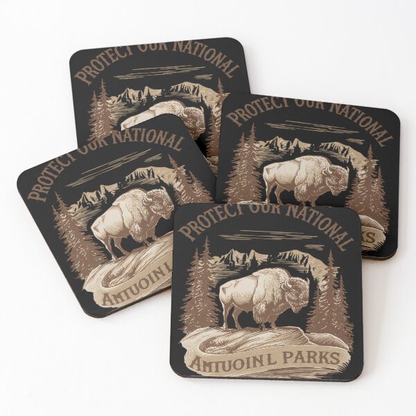 Item preview, Protect Our National Parks Bison Vintage Support Parks1  designed and sold by KotexTemu.