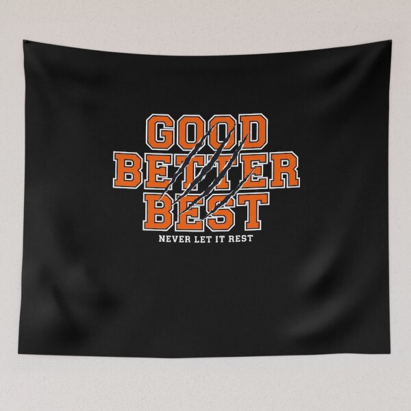 Item preview, Good Better Best - Motivational Bear Mascot designed and sold by SofenArt.