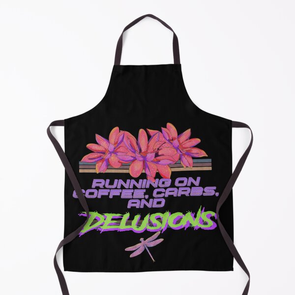 Item preview, Running on Coffee, Carbs, and Delusions – Retro Sarcastic Aesthetic Design designed and sold by Kyradem.