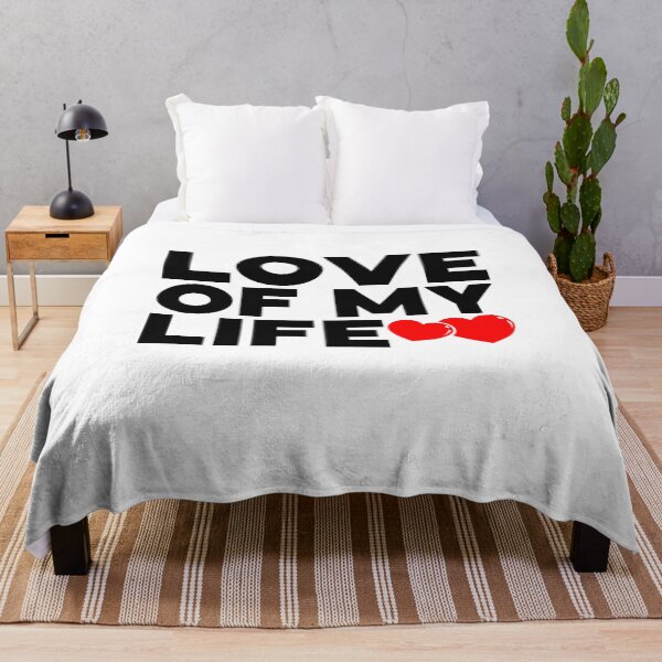 Item preview, LOVE OF MY LIFE, Typography Valentine's Day quotes design for Lovers designed and sold by HGstudioDesign.