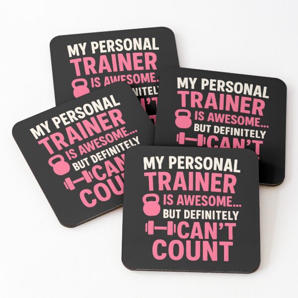Item preview, My Personal Trainer is Awesome but Can't Count Funny Gym designed and sold by hemagamo.