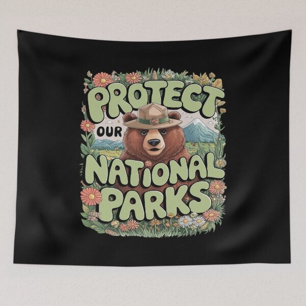 Item preview, Protect Our National Parks Cute Ranger Bear Nature Wildlife  designed and sold by KotexTemu.