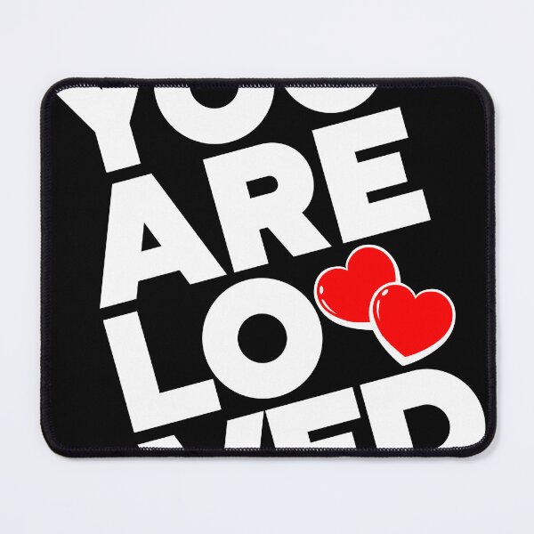 Item preview, YOU ARE LOVED, Typography Valentine's Day quotes design for Lovers, diagonal orientation, W designed and sold by HGstudioDesign.