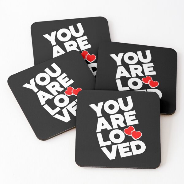 Item preview, YOU ARE LOVED, Typography Valentine's Day quotes design for Lovers, diagonal orientation, W designed and sold by HGstudioDesign.