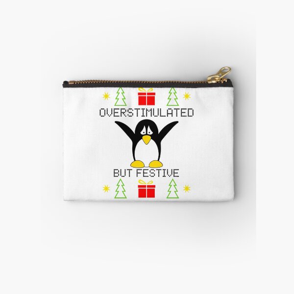 Item preview, Overstimulated But Festive Christmas Penguin designed and sold by Sartoris Art.