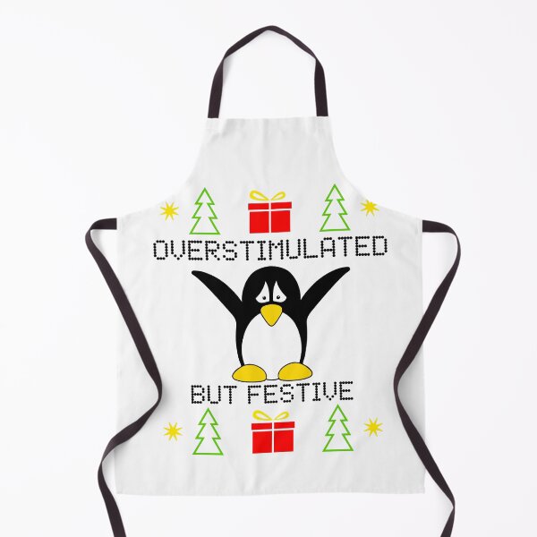 Item preview, Overstimulated But Festive Christmas Penguin designed and sold by Sartoris Art.