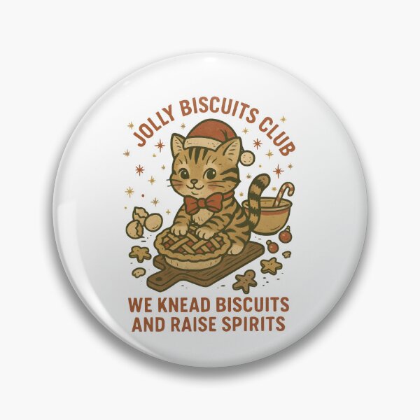 Item preview, Jolly-Biscuits-Club-Christmas-Cat-Lovers designed and sold by RealZack Arcov.