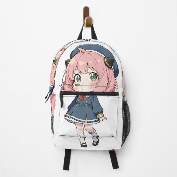 Item preview, Cute Pink-Haired Chibi Girl in Blue Outfit — Adorable Anime Style Art designed and sold by Dyan4.