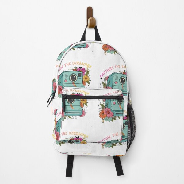 Item preview, Pastel Retro Camera with Flowers – Positive Vibes Art designed and sold by Try the shot.