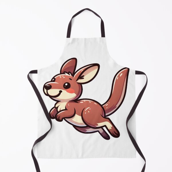 Item preview, Cute Kawaii Kangaroo Cartoon Sticker Design designed and sold by LunaPixelStudio.