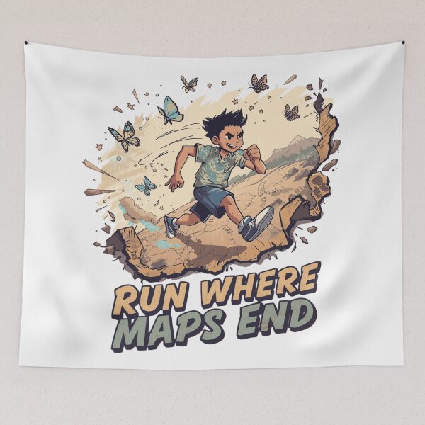 Item preview, Run Where Maps End designed and sold by Grow with Rachel.