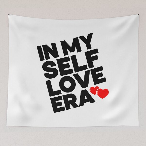 Item preview, IN MY SELF LOVE ERA, Typography Valentine's Day quotes design for Lovers, diagonal orientation, W designed and sold by HGstudioDesign.