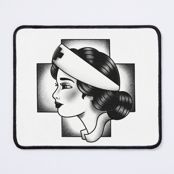 Item preview, Nurse Vintage style Tattoo old school tattoo war nurse designed and sold by Robobonez.