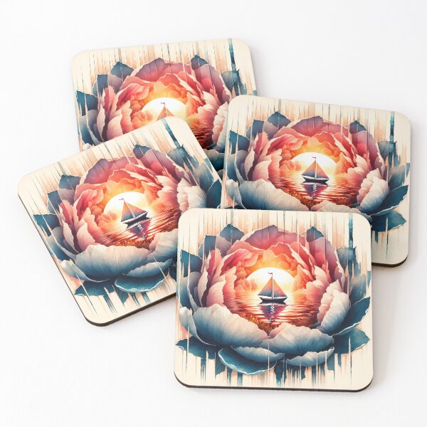 Item preview, Flower Boat, Ai Generated Art  designed and sold by ACC .