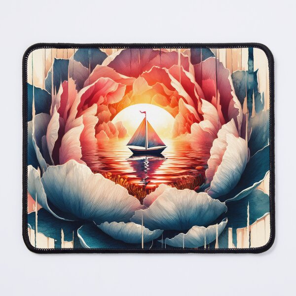 Item preview, Flower Boat, Ai Generated Art designed and sold by ACC .