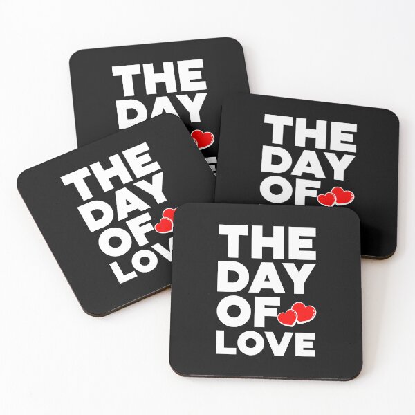 Item preview, THE DAY OF LOVE, Typography Valentine's Day quotes design for Lovers, W designed and sold by HGstudioDesign.