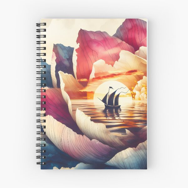 Item preview, Flower Boat, Ai Generated Art  designed and sold by ACC .