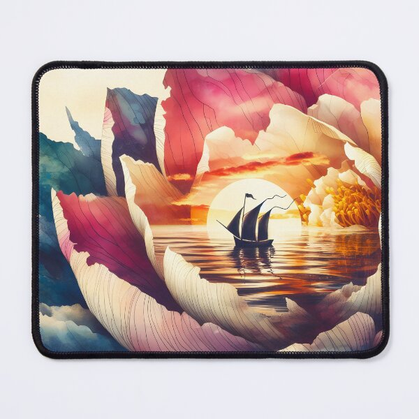 Item preview, Flower Boat, Ai Generated Art designed and sold by ACC .