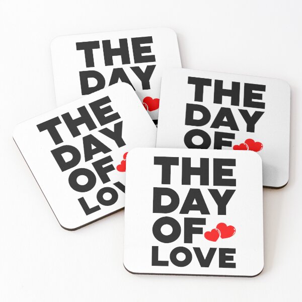 Item preview, THE DAY OF LOVE, Typography Valentine's Day quotes design for Lovers designed and sold by HGstudioDesign.