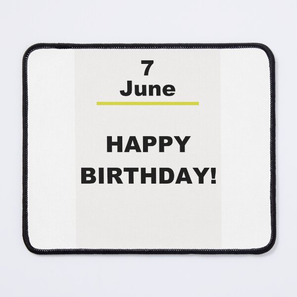 Item preview, Minimalist Happy Birthday Design — June 7 designed and sold by ariksworld.