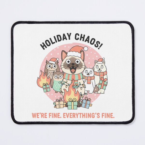 Item preview, Unique Minimalist Pastel Christmas Meme Crew - Funny Pet Holiday Graphic designed and sold by Siamcatshop.