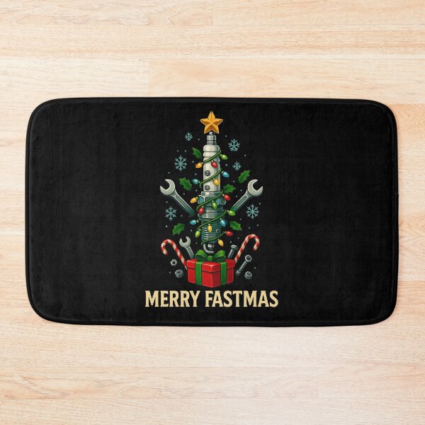 Item preview, Merry Fastmas Spark Plug Christmas Tree – Funny Mechanic Holiday designed and sold by CarantinedChaos.