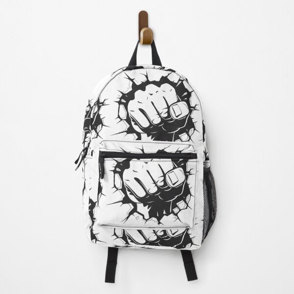 Item preview, 2D Punching Fist Breaking Wall – Bold Impact Illustration designed and sold by Kruti Collection.