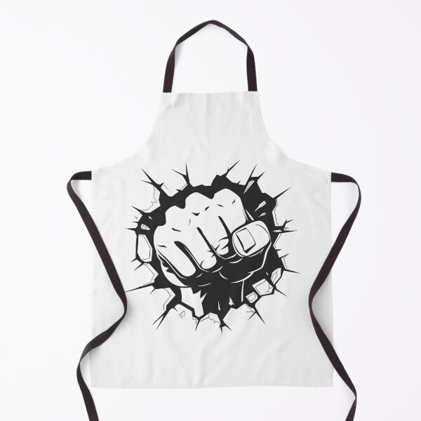 Item preview, 2D Punching Fist Breaking Wall – Bold Impact Illustration designed and sold by Kruti Collection.