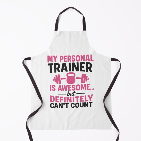 Item preview, My Personal Trainer is Awesome but Can't Count Funny Gym designed and sold by hemagamo.