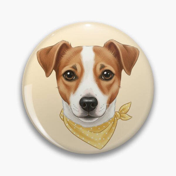 Item preview, Jack Russell With Bandana – Energetic & Loyal Dog Illustration designed and sold by kimbo1106.