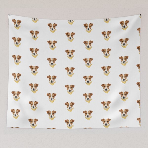 Item preview, Jack Russell With Bandana – Energetic & Loyal Dog Illustration designed and sold by kimbo1106.