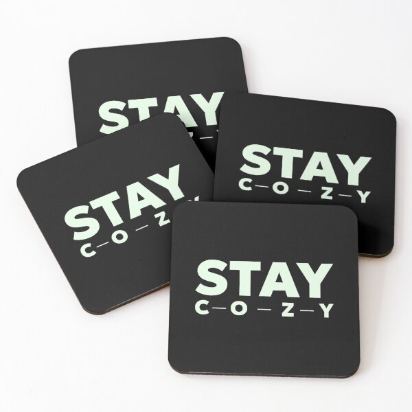 Item preview, Stay Cozy Minimal White Text Design designed and sold by Combat Skies.
