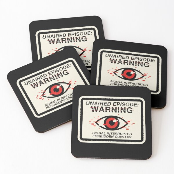 Item preview, Lost Media warning sign with glitch eye designed and sold by Designer-Tom.