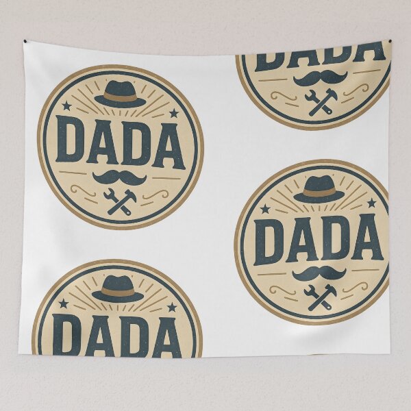 Item preview, Vintage Dada – Retro Dad Logo designed and sold by Dax Studio.