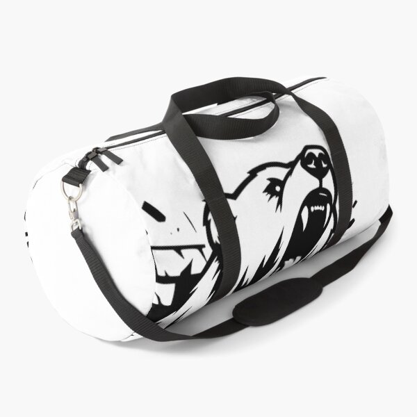 Item preview, 2D Angry Bear Breaking Wall – Fierce Animal Illustration designed and sold by Kruti Collection.
