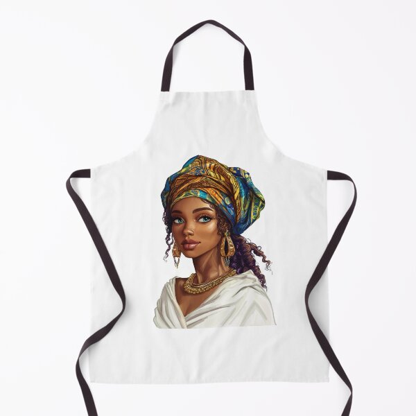 Item preview, Elegant African Woman Portrait Digital Art for Cultural Decor designed and sold by MKDSN.