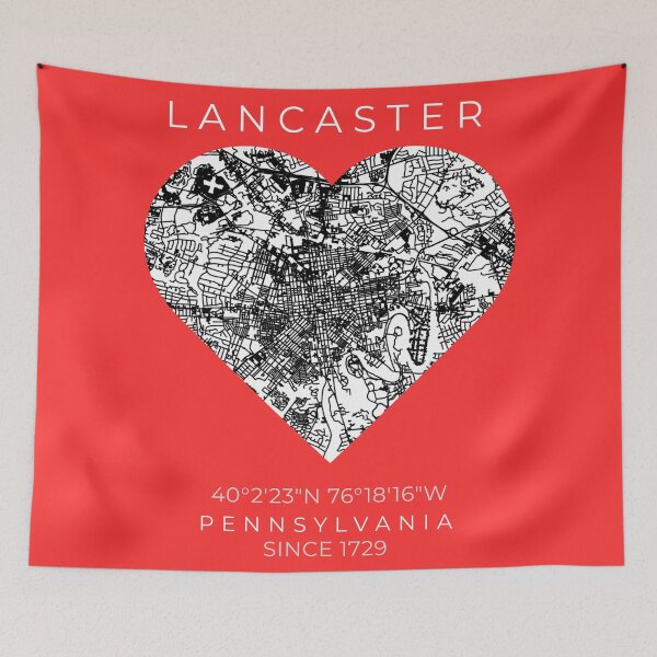 Item preview, Lancaster, Pennsylvania | Home of My Heart designed and sold by Maps and More.