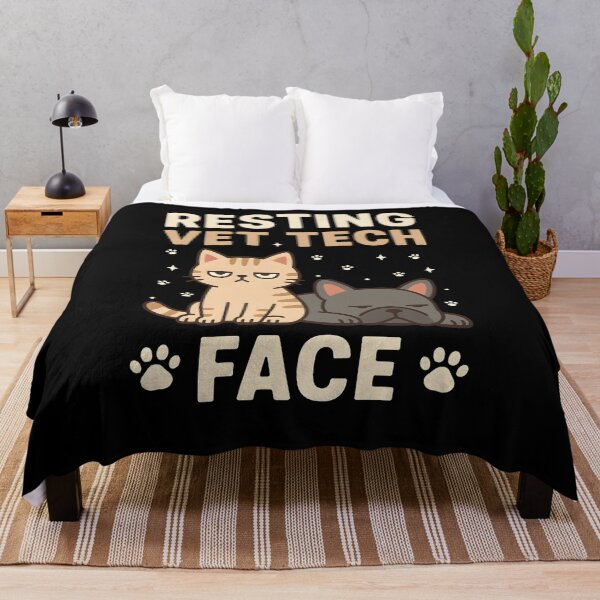 Item preview, Resting Vet Tech Face T-Shirt, Funny Veterinary Technician Gift, Cute Animal Nurse Graphic Tee, Vet Clinic Humor Shirt designed and sold by JoyBoyStudio1.