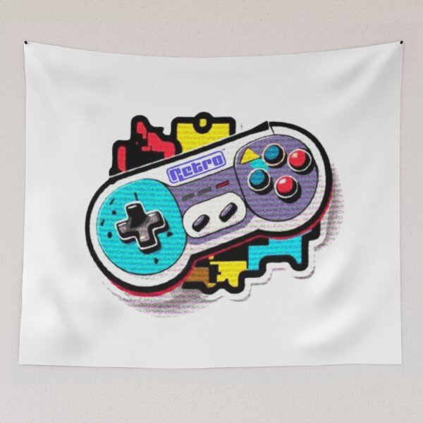 Item preview, Retro Gaming Controller Vibes – Pixel Style Sticker designed and sold by Wawan35200.