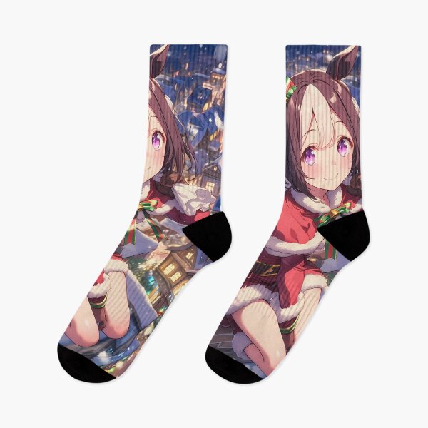 Item preview, Special Week Christmas Santa Claus Uma Musume Pretty Derby Winter Snow Town Anime Girl designed and sold by HumbertoValveno.