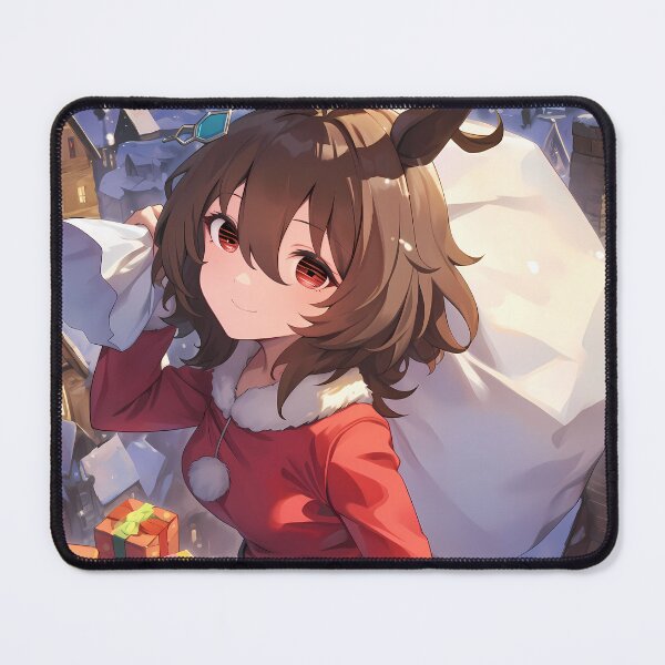 Item preview, Agnes Tachyon Christmas Santa Claus Uma Musume Pretty Derby Winter Snow Town Anime Girl designed and sold by HumbertoValveno.