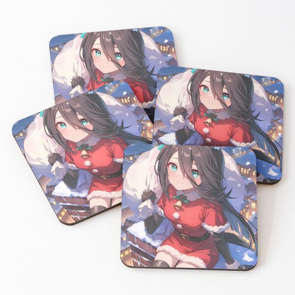 Artikelvorschau, Manhattan Cafe Weihnachten Weihnachtsmann Uma Musume Pretty Derby Schnee Winternacht Anime-Mädchen entworfen und verkauft von HumbertoValveno.