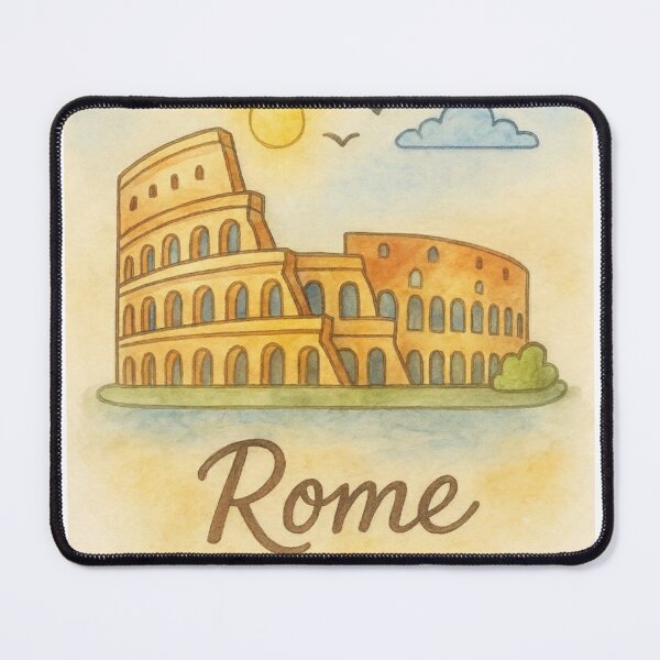 Item preview, Hand-Drawn Dreamy Rome Illustration designed and sold by MIArt Studio.